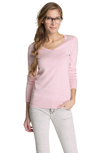 Essential Pulli mit V-Ausschnitt von Esprit