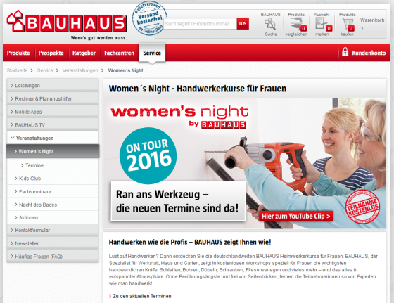 womens night bauhaus